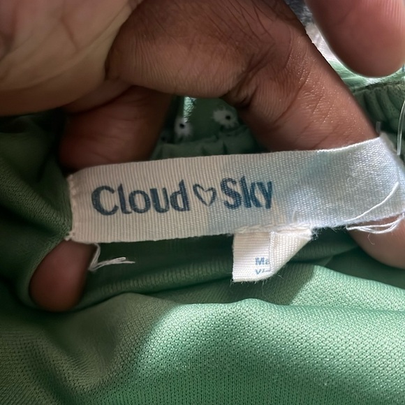 Cloud Sky Green Dress. - Picture 5 of 5